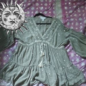 boho grundge rachel zoe top!!